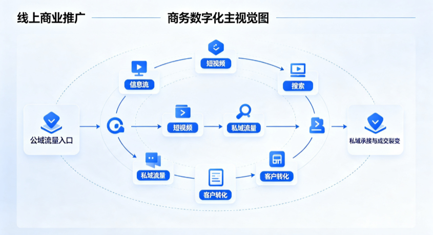 徽县线上商业推广怎么做？全域流量闭环搭建与低成本转化实战指南